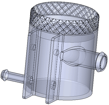 3D CAD Model of Swirl Pot - Mechanical Engineering Design
